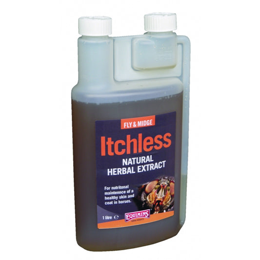 EQUIMINIS ITCHLESS HERBAL LIQUID " THE STOP ITCH" SOLUTION FOR HORSES 1 L