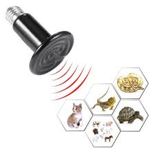 CERAMIC BLACK INFRARED BULB, HEAT EMMITER FOR PETS 75W