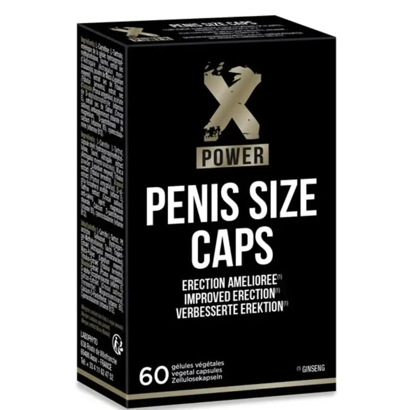 Capsules naturelles premium PenisSize Caps XPower, pour des érections fortes et un agrandissement du pénis, 60 pcs Capsules naturelles premium PenisSize Caps XPower, pour des érections fortes et un agrandissement du pénis, 60 pcs