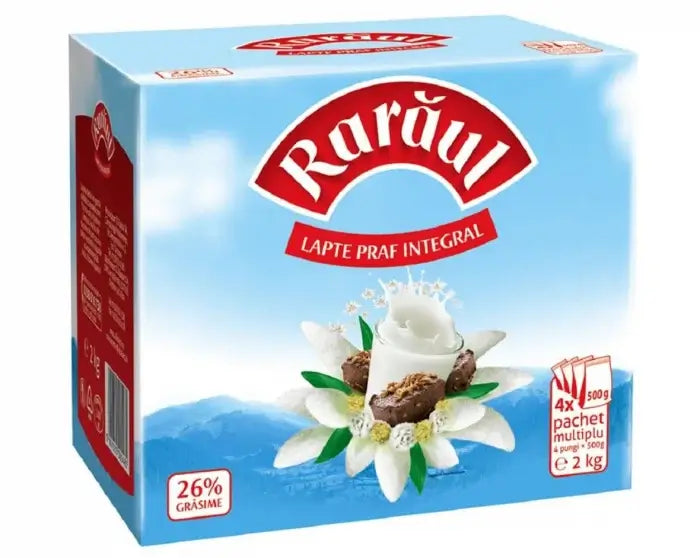 RARĂUL Whole Milk Powder 26% - 500g - 100% Natural Quality