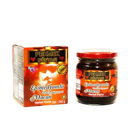 Aphrodisiac Honey, Pekmez Dunyasi, for potency, erection, premature ejaculation, sexual stimulation, 100% natural, 240g