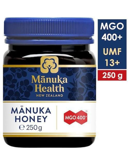 MIEL DE MANUKA MGO 400+ (250g) Manuka Health de Nouvelle-Zélande - L'ANTIBACTÉRIEN NATUREL LE PLUS PUISSANT