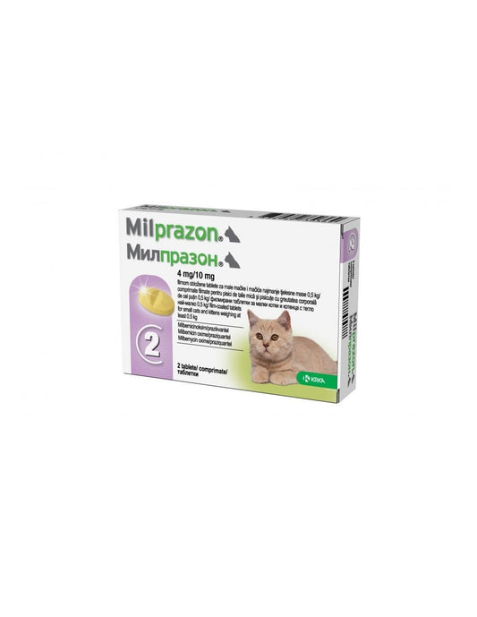 Milprazon 4/10mg - 2 Tablets for Kittens