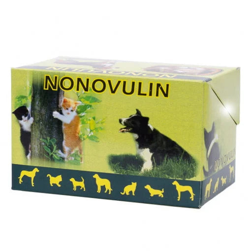 Nonovulin BL - 10 Capsules for Delaying Estrus in Dogs and Cats