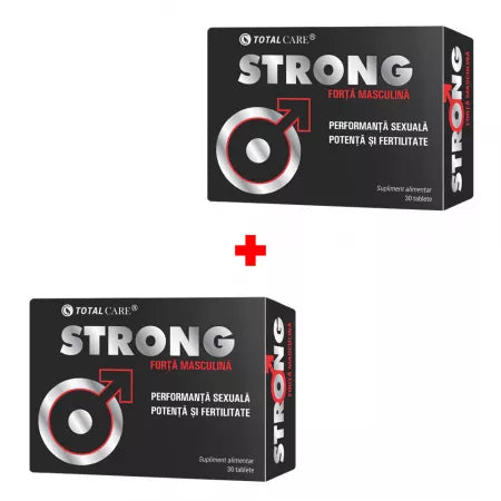 PROMO Strong Total Care, 30 Tabletten + 30 Tabletten, Natürliches Produkt für Potenz, sexuelle Leistungsfähigkeit