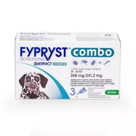 ANTIPARASITIC SOLUTION FOR DOGS 20-40 KG, FYPRYST, 3 PIPETTES