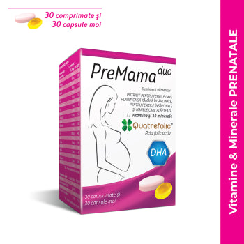 PreMama Duo Multivitamin Complex – 30 Tablets + 30 Softgels, Alkaloid