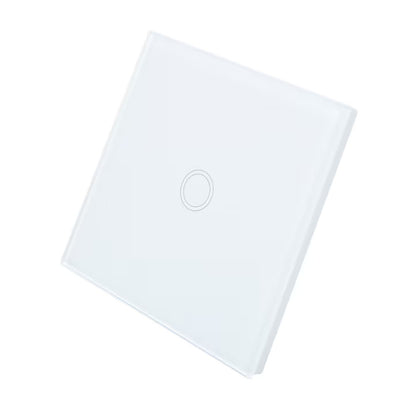 Simple Switch with Touch PNI SH101 made of glass, White with LED indicator