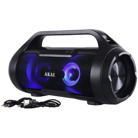 PORTABLE SPEAKER, BLUETOOTH,18 W,WATERPROOF AKAI ABTS-50, FM RADIO, USB, SD CARD