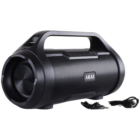 PORTABLE SPEAKER, BLUETOOTH,18 W,WATERPROOF AKAI ABTS-50, FM RADIO, USB, SD CARD