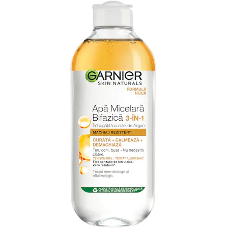 MICELLAR CLEANSING WATER IN ARGAN OIL, REMOVES MAKE UP, CLEANSES, SOOTHES