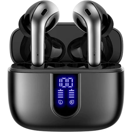 WIRELESS AUDIO HEADPHONES GO4FIT,BLUETOOTH 5.0, TOUCH CONTROL, LED DISPLAY, 30h AUTONOMY