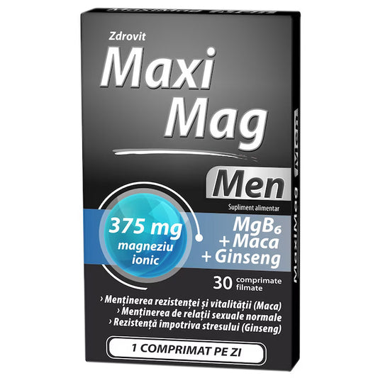 Maximag MEN, ZDROVIT, 30 comprimés pour l'activité sexuelle, réduit la fatigue, la condition physique