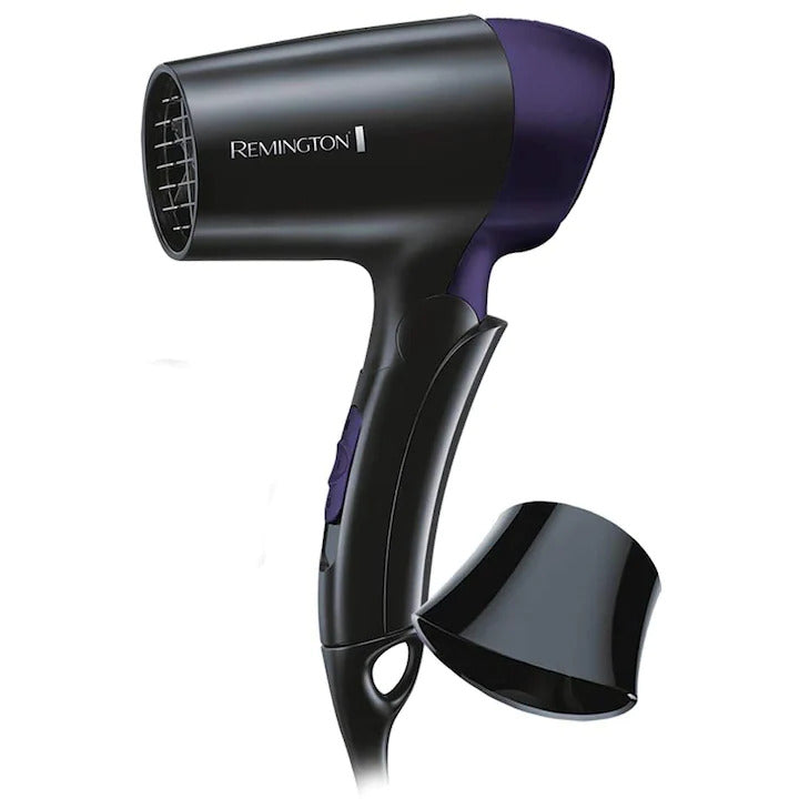 Travel Hair dryer Remington D2400, 1400 W, Black-Blue