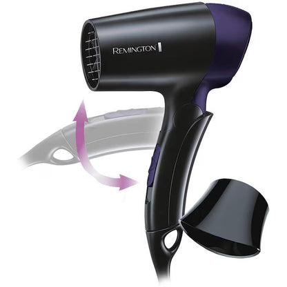 Travel Hair dryer Remington D2400, 1400 W, Black-Blue