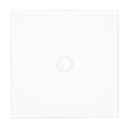 Simple Switch with Touch PNI SH101 made of glass, White with LED indicator