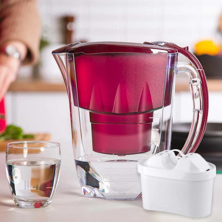 Aquaphor Amethyst Filter Mug – Red with 3 Filters