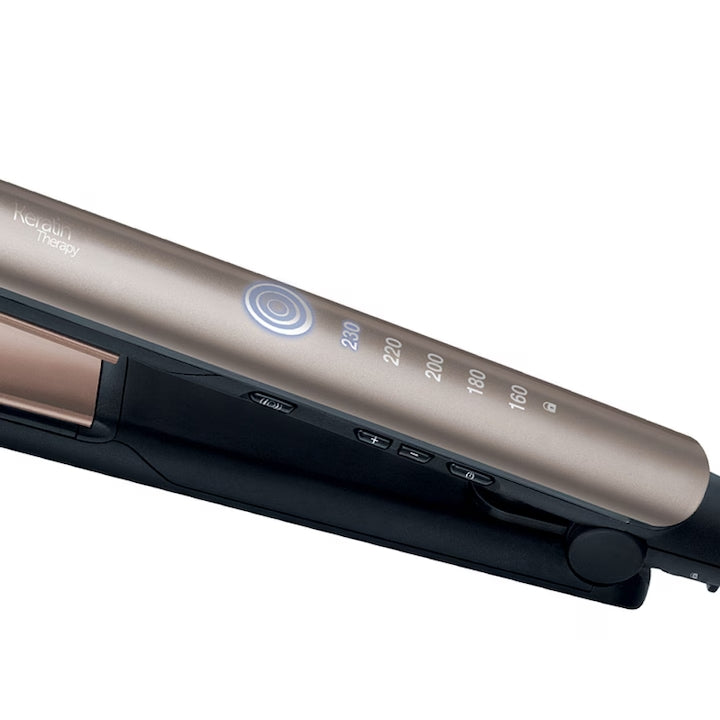 Remington Keratin Therapy Pro S8590 Hair Straightener, 230 degrees, Gold