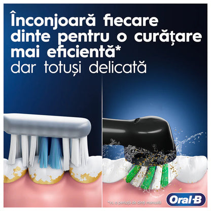 Brosse à dents électrique Oral-B Pro 1, nettoyage 3D, 1 programme, 1 tête de brosse, kit de voyage, rose