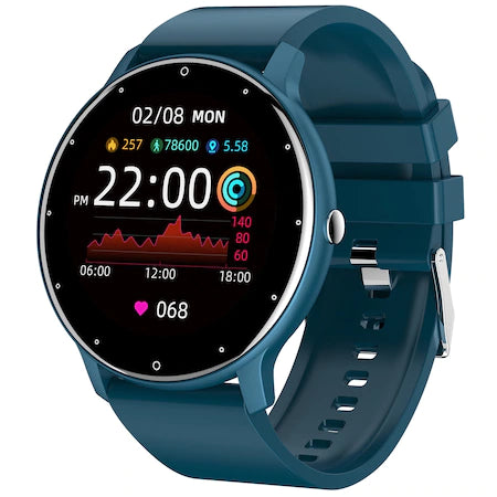 SMARTWATCH UND FITNESSARMBAND GO4FIT, MODELL GF03, ANRUFE, SMS, SOZIALE MEDIEN, PSYCHISCHE AKTIVITÄT, ÜBERWACHUNG VON SCHLAF, HERZFREQUENZ, SCHRITTZÄHLER, MUSIK-PLAYER, WASSERDICHT