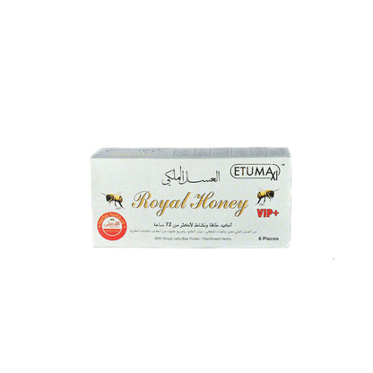 MIEL ROYAL Aphrodisiaque 6 sachets, pour Lui/Elle, Miel, Supplément de Puissance, Augmentation de la Libido 100% Naturel