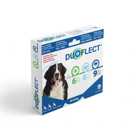 ANTIPARASITIC SOLUTION FOR DOGS OVER 40 KG, DUOFLECT, 3 PIPETTES