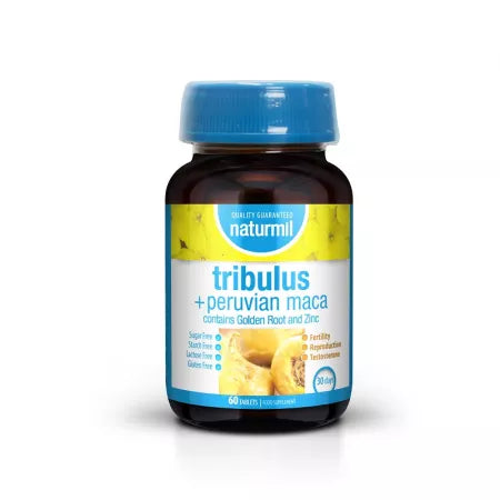 Tribulus + Maca péruvienne, 60 comprimés, Naturmil