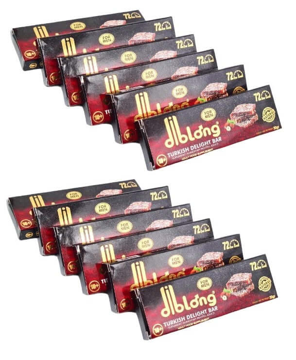 Set of 12 Pieces - Men's Aphrodisiac Bar DIBLONG Turkish Delight Bar 30 gr.