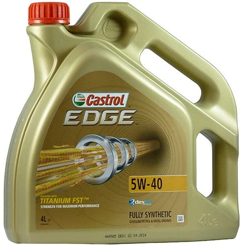 HUILE MOTEUR DE VOITURE DIESEL TURBO CASTROL EDGE 5W-40, 4L