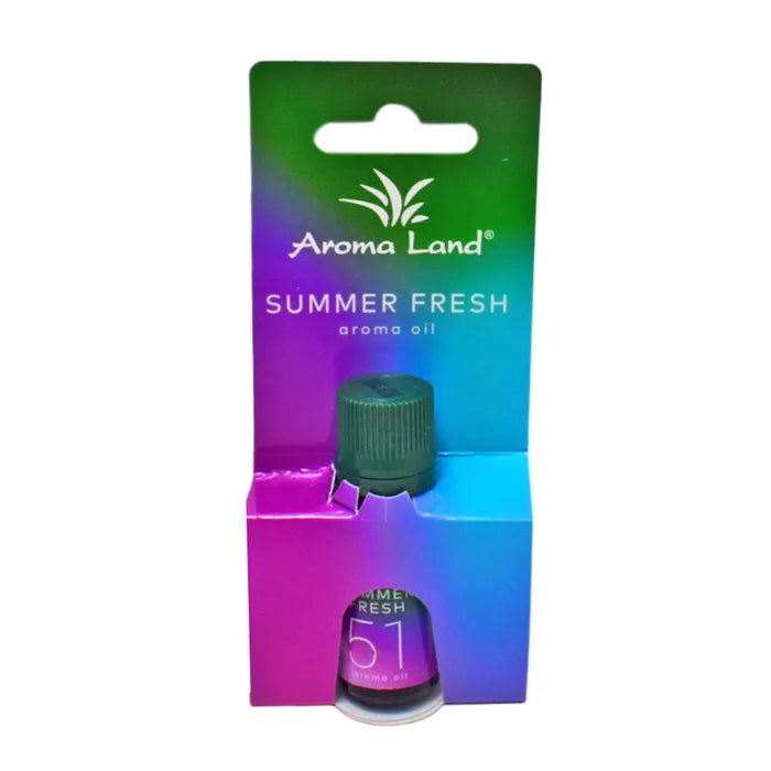 AROMATHERAPY SCENTED OIL , AROMA LAND, SUMMER FRESH, 10 ML