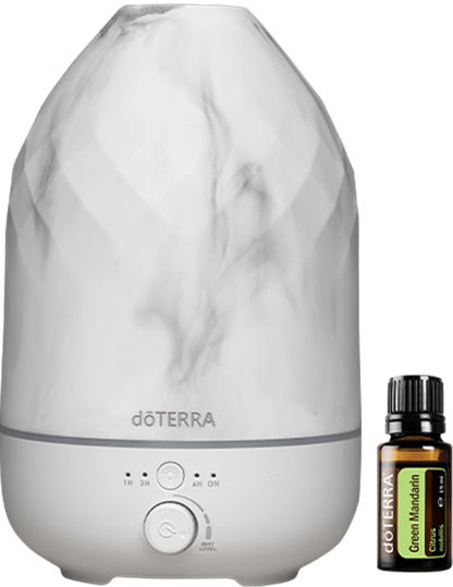 Volo™ Diffusor, doTERRA, Marmor - Kostenloses ätherisches Öl Mandarin Green von doTERRA, 15 ml